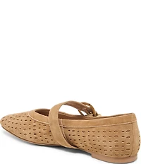 Dolce Vita Mikela Perforated Suede Mary Jane Ballet Flats