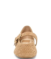 Dolce Vita Mikela Perforated Suede Mary Jane Ballet Flats
