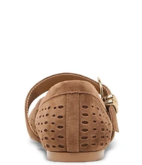 Dolce Vita Mikela Perforated Suede Mary Jane Ballet Flats