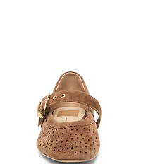 Dolce Vita Mikela Perforated Suede Mary Jane Ballet Flats