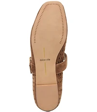 Dolce Vita Mikela Perforated Suede Mary Jane Ballet Flats