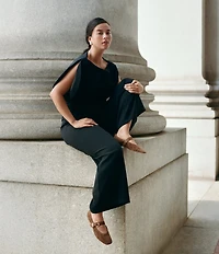 Dolce Vita Mikela Perforated Suede Mary Jane Ballet Flats