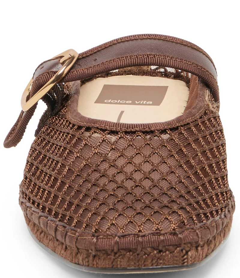 Dolce Vita Milie Mesh Mary Jane Buckle Flat Mules