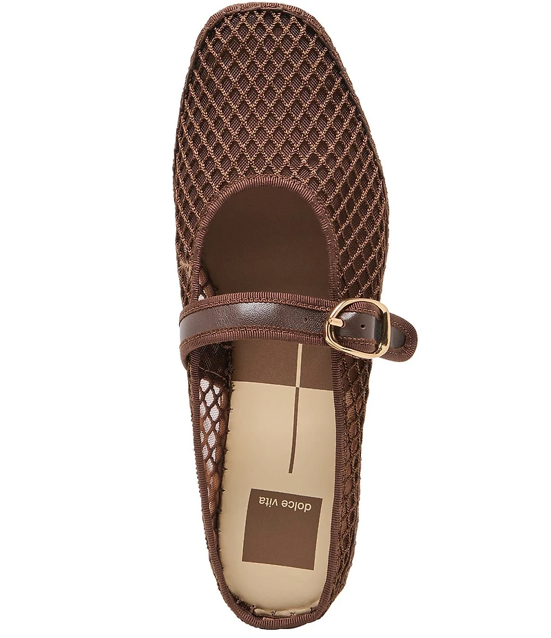 Dolce Vita Milie Mesh Mary Jane Buckle Flat Mules