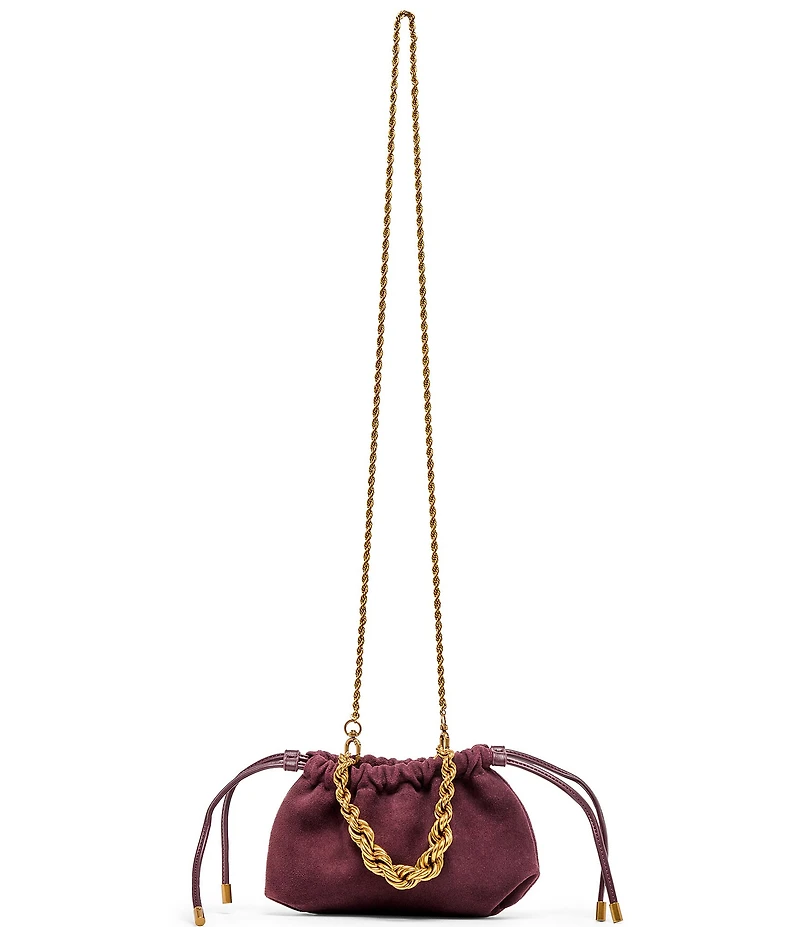 Dolce Vita Cleo Mini Suede Drawstring Crossbody Bag