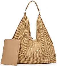 Dolce Vita Miriel Woven Slouchy 2-in-1 Hobo Tote Bag