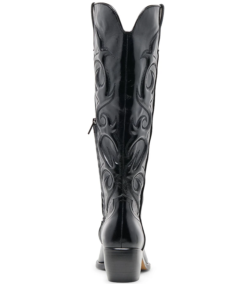 Dolce Vita Mirla Leather Sculpted Western Inspired Tall Boots