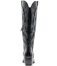 Dolce Vita Mirla Leather Sculpted Western Inspired Tall Boots