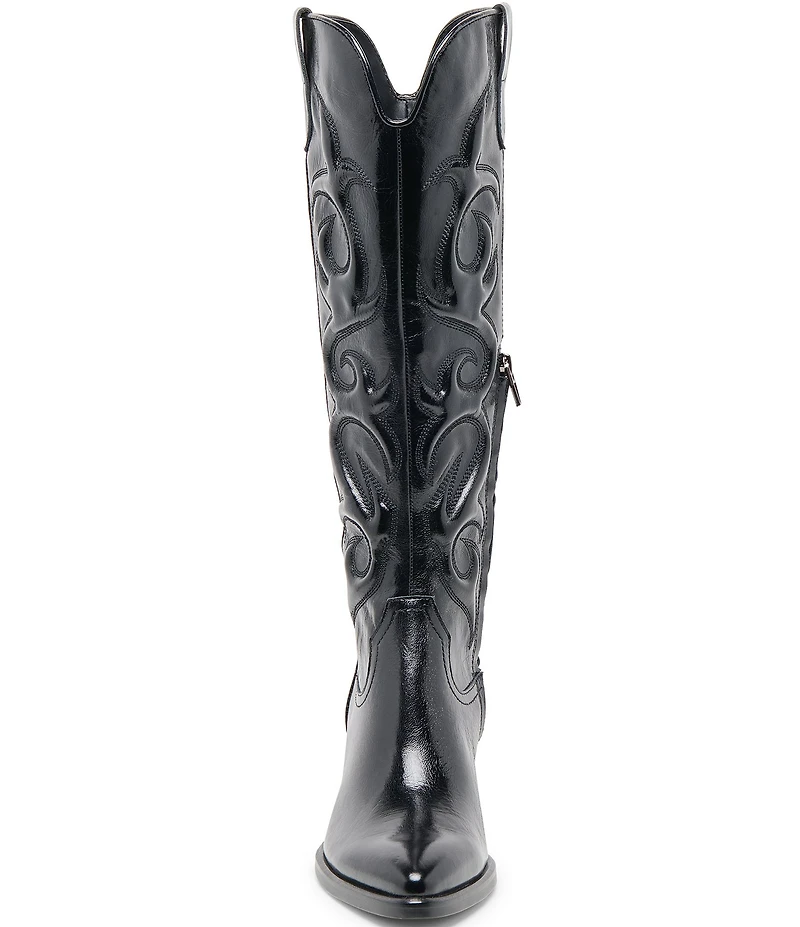Dolce Vita Mirla Leather Sculpted Western Inspired Tall Boots