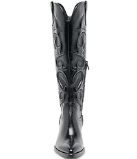Dolce Vita Mirla Leather Sculpted Western Inspired Tall Boots