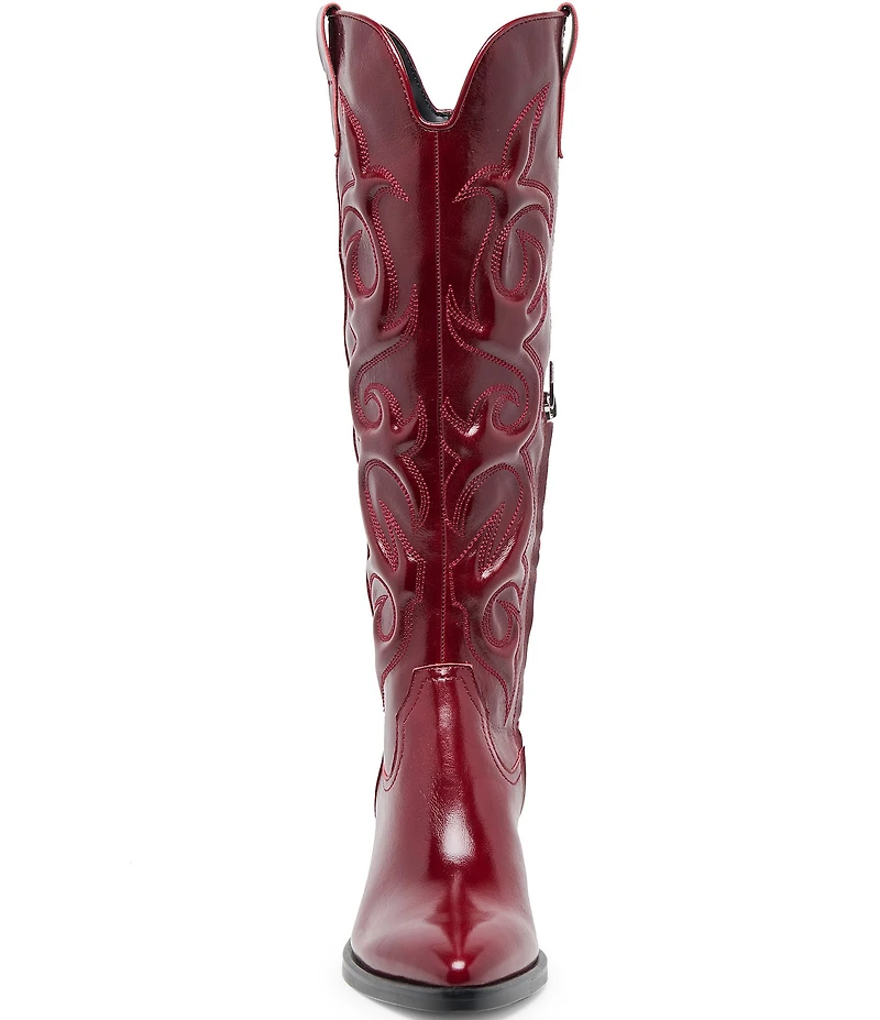 Dolce Vita Mirla Leather Sculpted Western Inspired Tall Boots