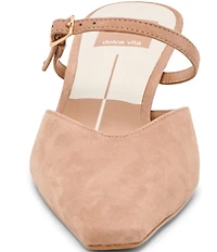 Dolce Vita Morgen Suede Snip Toe Dress Mules