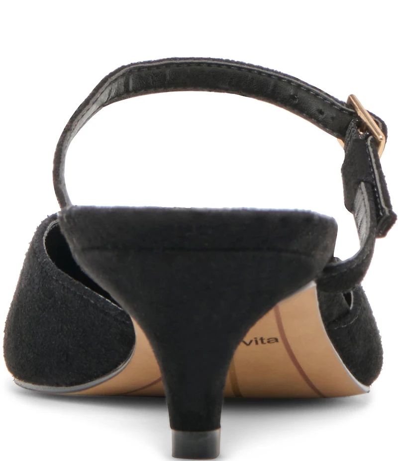 Dolce Vita Morgen Suede Snip Toe Dress Mules