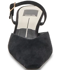 Dolce Vita Morgen Suede Snip Toe Dress Mules