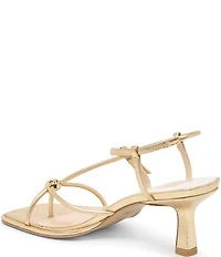 Dolce Vita Mylee Leather Strappy Metallic Hardware Dress Sandals