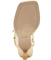 Dolce Vita Mylee Leather Strappy Metallic Hardware Dress Sandals