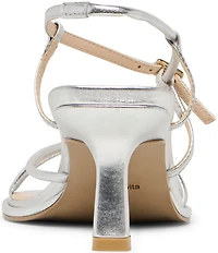 Dolce Vita Mylee Leather Strappy Metallic Hardware Dress Sandals