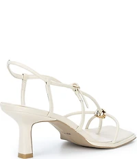 Dolce Vita Mylee Leather Strappy Metallic Hardware Dress Sandals