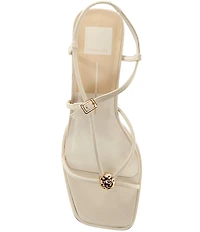 Dolce Vita Mylee Leather Strappy Metallic Hardware Dress Sandals