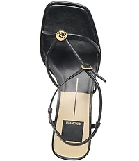 Dolce Vita Mylee Leather Strappy Metallic Hardware Dress Sandals