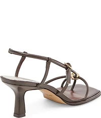 Dolce Vita Mylee Leather Strappy Metallic Hardware Dress Sandals