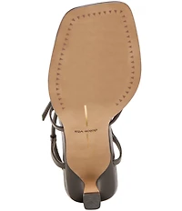 Dolce Vita Mylee Leather Strappy Metallic Hardware Dress Sandals