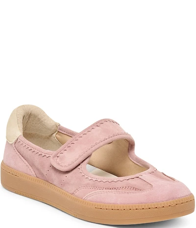 Dolce Vita Nanet Color Block Leather and Suede Mary Jane Sneakerinas