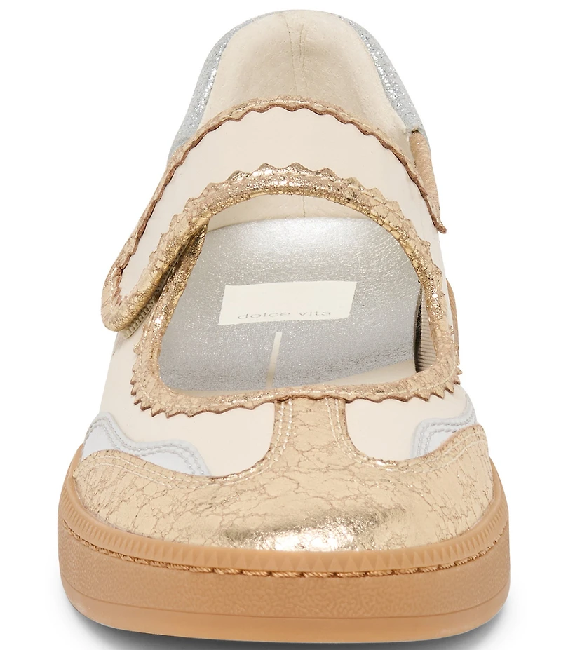 Dolce Vita Nanet Metallic Leather Mary Jane Sneakers