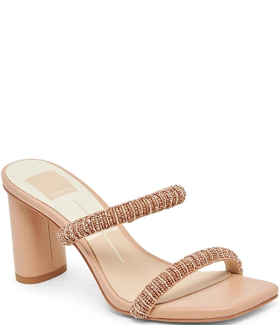 Dolce Vita Nolah Beaded Dress Slide Sandals