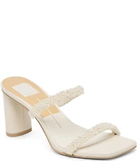 Dolce Vita Nolah Pearl Strap Dress Slide Sandals