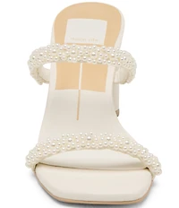 Dolce Vita Nolah Pearl Strap Dress Slide Sandals