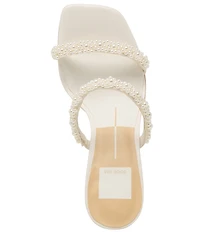 Dolce Vita Nolah Pearl Strap Dress Slide Sandals