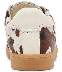 Dolce Vita Notice Calf Hair Cow Print Retro Sneakers