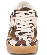 Dolce Vita Notice Calf Hair Cow Print Retro Sneakers