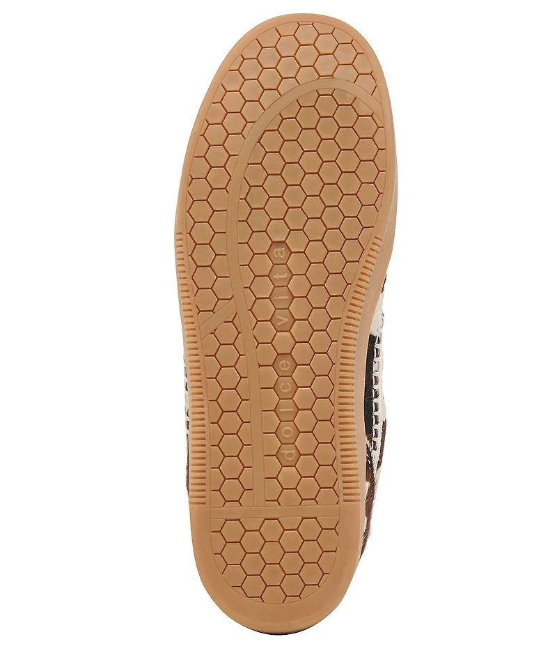 Dolce Vita Notice Calf Hair Cow Print Retro Sneakers