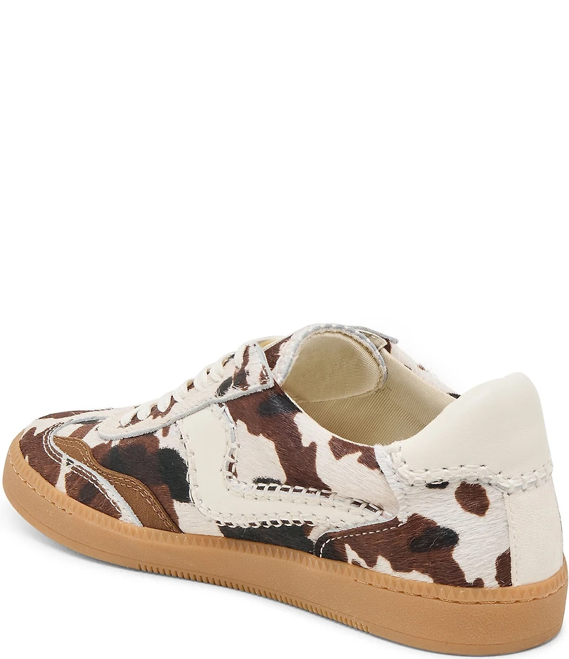 Dolce Vita Notice Calf Hair Cow Print Retro Sneakers