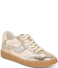 Dolce Vita Notice Metallic Leather Retro Sneakers