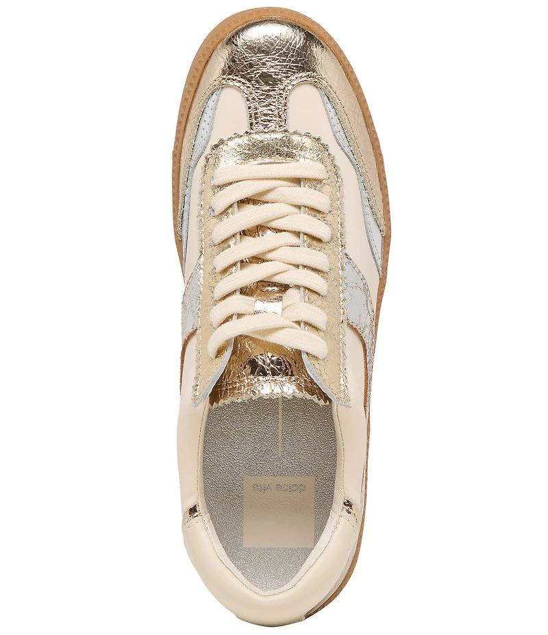 Dolce Vita Notice Metallic Leather Retro Sneakers
