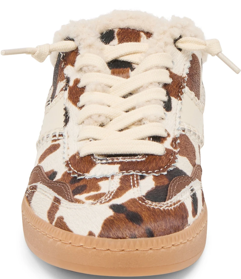 Dolce Vita Notice Slide Plush Cow Hair Retro Slip On Sneakers