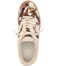 Dolce Vita Notice Slide Plush Cow Hair Retro Slip On Sneakers