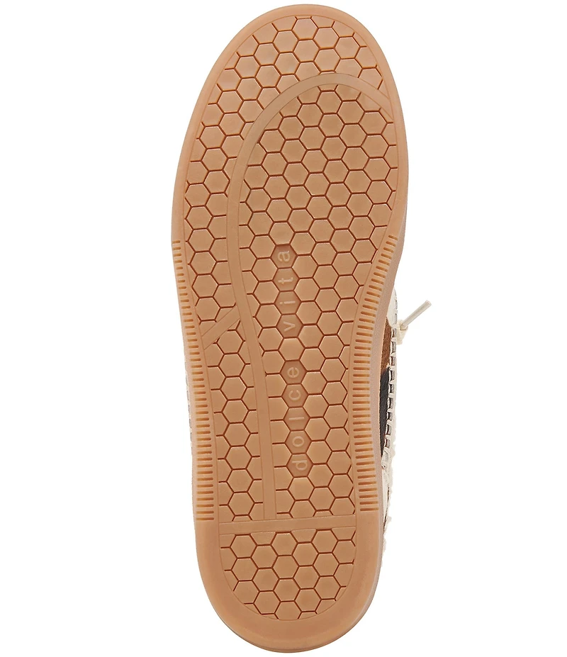 Dolce Vita Notice Slide Plush Cow Hair Retro Slip On Sneakers