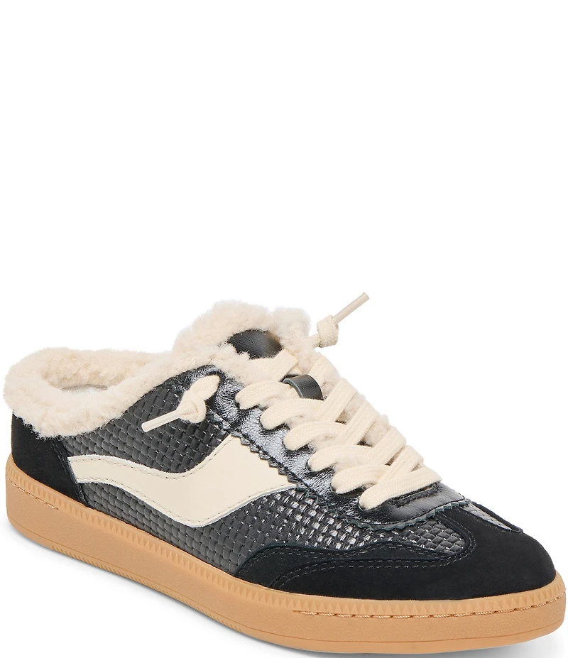 Dolce Vita Notice Slide Woven Plush Retro Slip On Sneakers