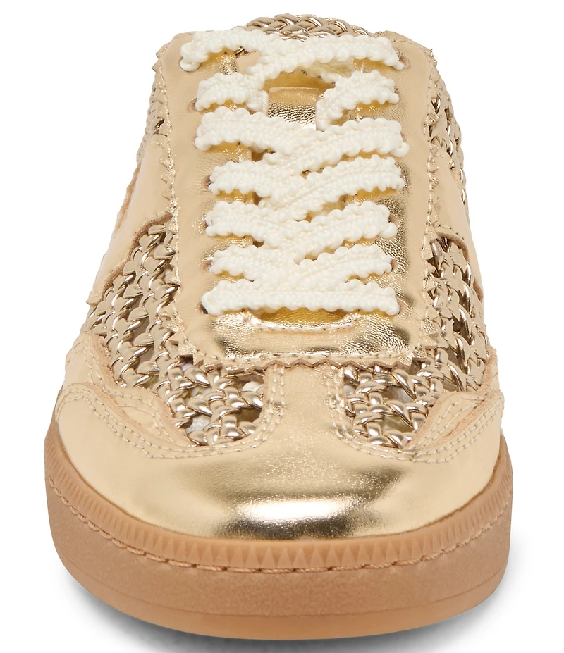 Dolce Vita Notice Metallic Woven Detail Retro Slip On Sneakers
