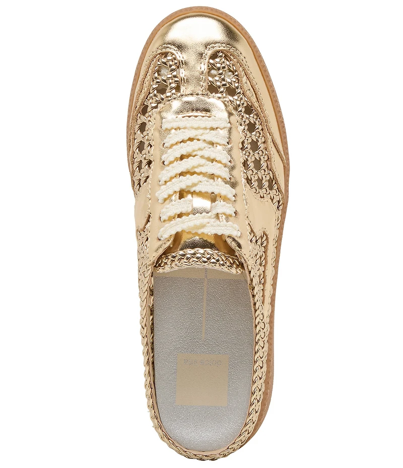 Dolce Vita Notice Metallic Woven Detail Retro Slip On Sneakers