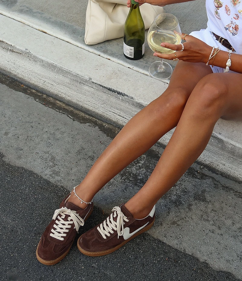 Dolce Vita Notice Suede Leather Retro Sneakers