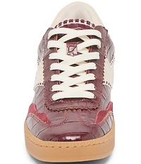 Dolce Vita Notice Stitch Croco Embossed Leather Retro Sneakers