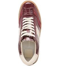 Dolce Vita Notice Stitch Croco Embossed Leather Retro Sneakers