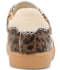 Dolce Vita Notice Stitch Multi Leopard Print Calf Hair Retro Sneakers