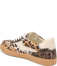 Dolce Vita Notice Stitch Multi Leopard Print Calf Hair Retro Sneakers