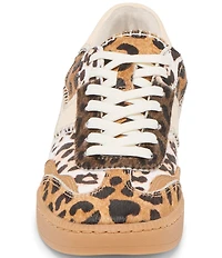 Dolce Vita Notice Stitch Multi Leopard Print Calf Hair Retro Sneakers